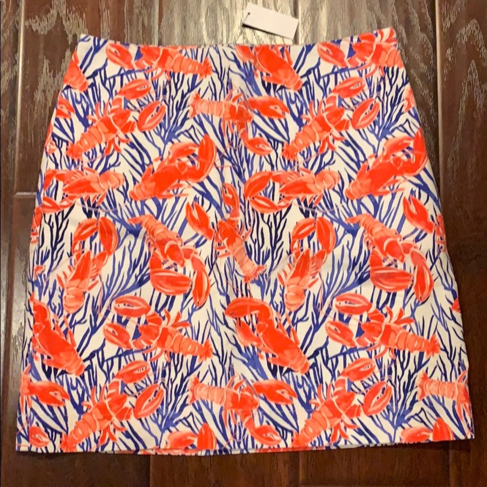 Talbots lobster print skirt size 2